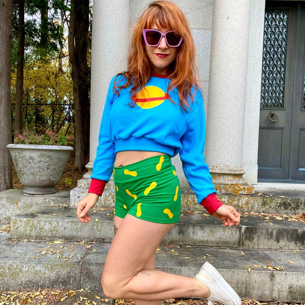 Chuckie Finster Rugrats Costume Top and Shorts Halloween Outfit